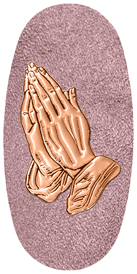 DASOV 516 CP SH OR Copper Praying Hands Shimmer Orchid Background